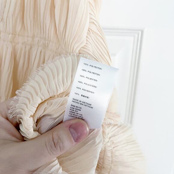 Urban Outfitters Aliyah Plisse Button-Front Blouse - Picture 8 of 9